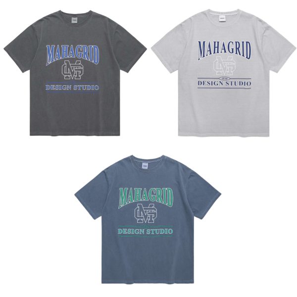 [Mahagrid] University Pigment Tee (3 Color) *Limited Time Sale*