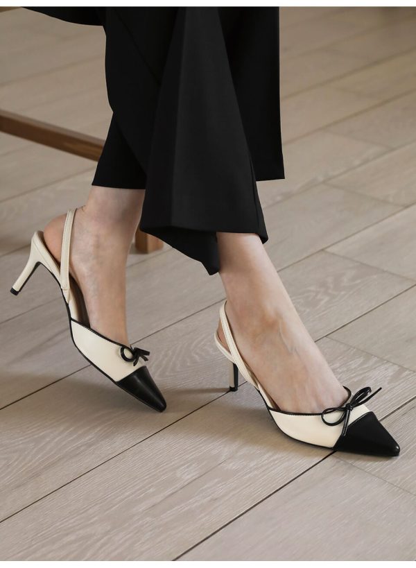 [Sappun] 25SS Jacqueline Stiletto Slingback Heel 5cm/7cm (3 Color) *Seasonal Limited* *Made in Korea*
