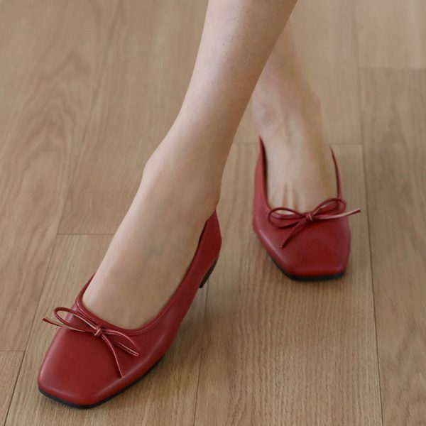 [Sappun] 25SS Alicy Ribbon Flat Shoes 1cm (6 Color) *Seasonal Limited*