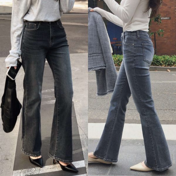[Slowand] SLOWMADE Naive Hidden Banding Semi-Bootcut Denim Pants (3 Color) (3 types of length for different height) *Made in Korea* *Seasonal Limited*