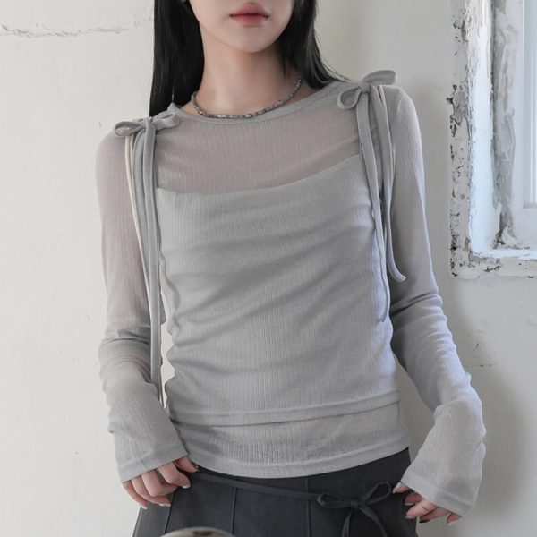 [Binary01] Leconi See-Through Sleeveless & T-Shirt (4 Color) *Seasonal Limited*