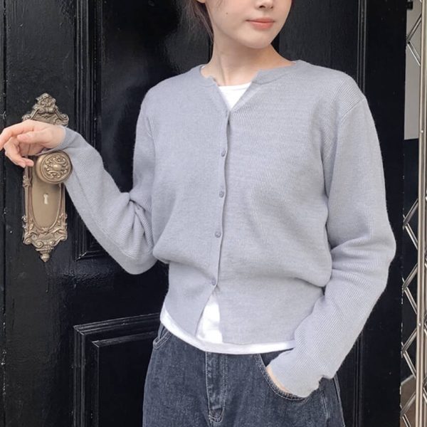 [Slowand] SLOWMADE Washable Y Neck Modern Cardigan (6 Color) *Seasonal limited*