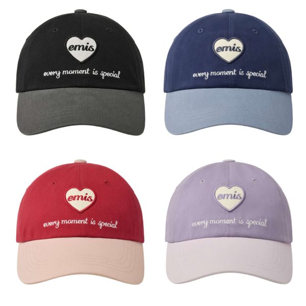 [Emis] Heart Wappen Tone On Tone Ball Cap (6 Color)
