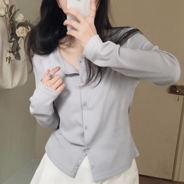 [Slowand] SLOWMADE. Scented Golf T-shirt Cardigan (4 Color) *Made in Korea*