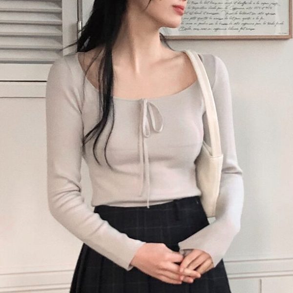 [Slowand] SLOWMADE Ballerina Slim Fit Ribbon Knit (3 Color) *Made in Korea* *Seasonal Limited*