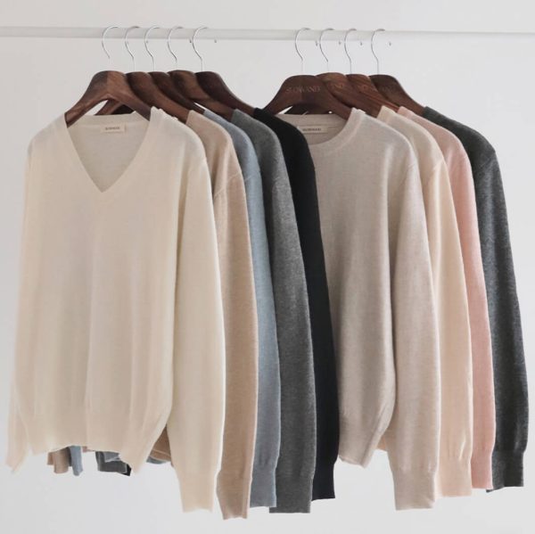 [Slowand] SLOWMADE. Selection Soft Daily Knit (U-neck/V-neck)(9 Color) *Made in Korea* *Seasonal Limited*
