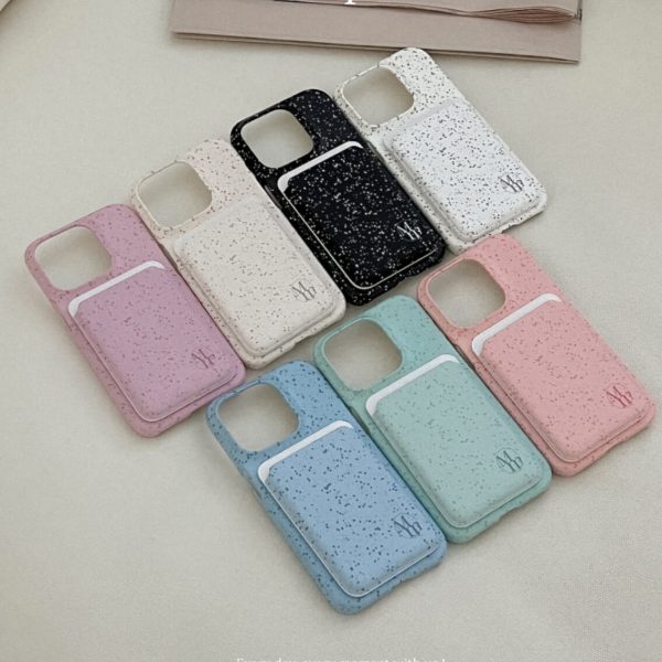 [Mademoment] mm Sand Pattern Magsafe Hard Phone Case+ Magsafe Card Pocket SET (7 Color) *LIMITED*