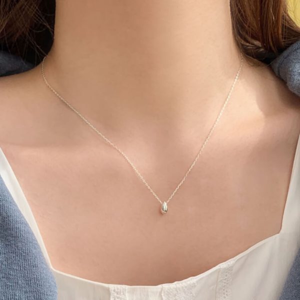 [Soye Pine] Water Droplet Necklace (Silver 925)