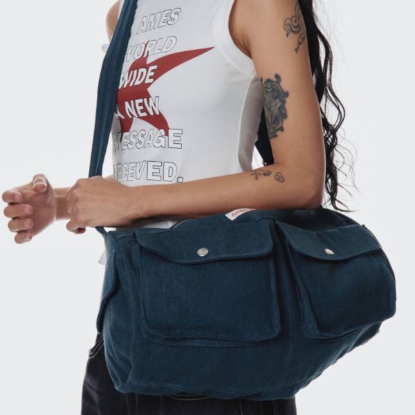 [Ames Worldwide] Denim Duffle Bag (2 Color) *Limited Time Sale*