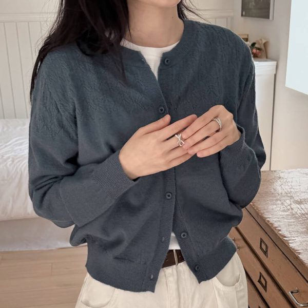 [Slowand] SLOWMADE Vintage Pattern Cardigan (4 Color) *Made in Korea*