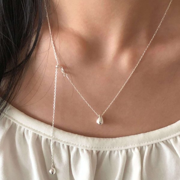 [Soye Pine] Water Two Way Necklace (925 Silver) (2 Color) *LIMITED*
