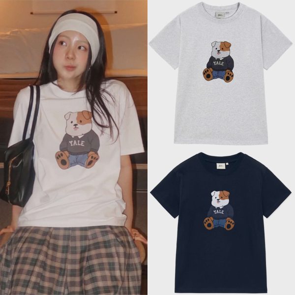 [Yale] Soft Bulldog Short Sleeve T-Shirt (4 Color) *Limited Time Sale*