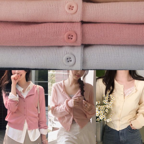 [Slowand] SLOWMADE Plain Round Basic Cardigan (5 Color) *Made in Korea* *Seasonal Limited*