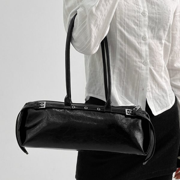 [Blackup] Coliath Buckle Leather Shoulder Bag (2 Color) *Seasonal Limited*