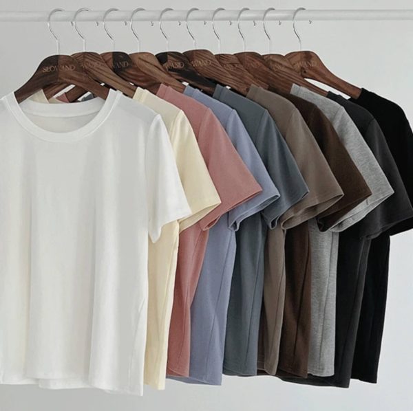 [Slowand] ONLYSLOW Moisture Slim Fit Half Sleeve T-Shirt (10 Color) *Season Limited*
