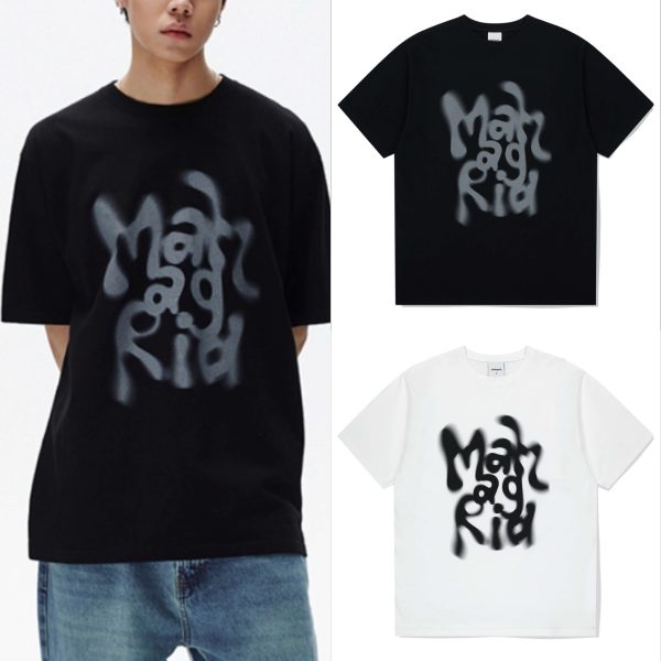 [Mahagrid] 25SS Graffiti Blur T-Shirt (2 Color) *Seasonal Limited*