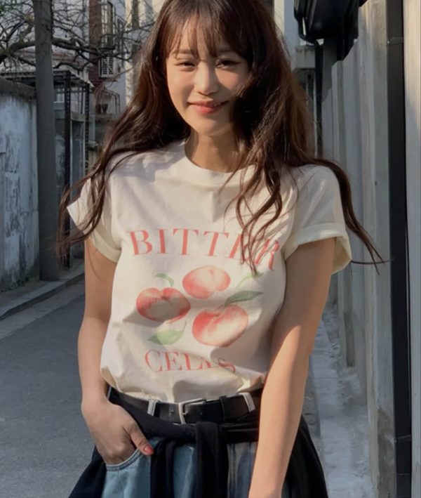 [BitterCells] Flat Peach T-Shirt (3 Color) *Limited Time Sale*