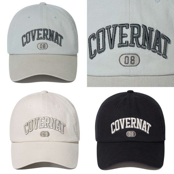 [Covernat] Cozy Fit Arch Logo Volume Embroidery Ball Cap (3 Color) *Limited Time Sale*