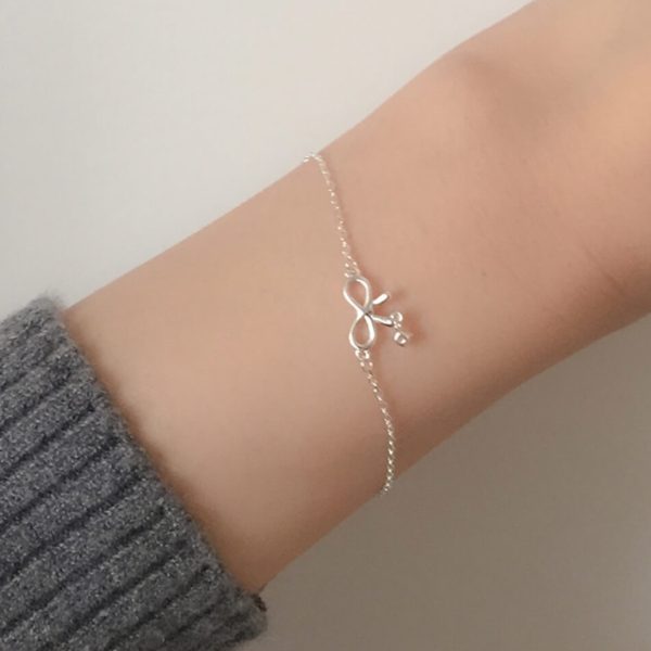 [Moat] Lovely Ribbon Bracelet (Silver 925)