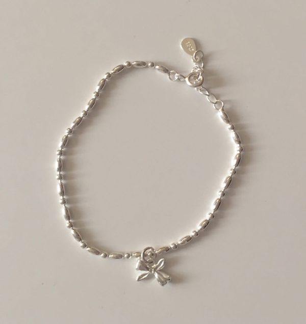 [Moat] Sweet Ribbon Bracelet (Silver 925)