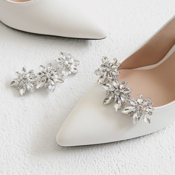 [Sappun] Flower Cubic Shoe Brooch QC066