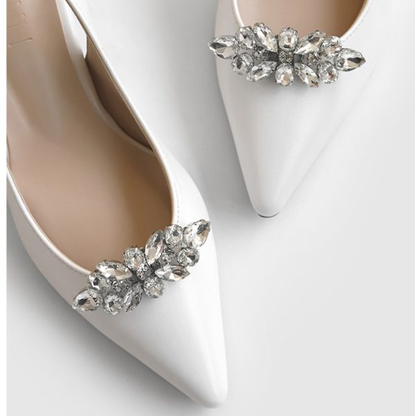 [Sappun] Leaf Cubic Shoe Brooch QC074