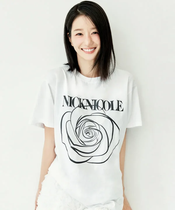[Nick & Nicole x Seo Ye-ji] Big Rose Sleeve Top (8 Color) *Limited Time Sale*