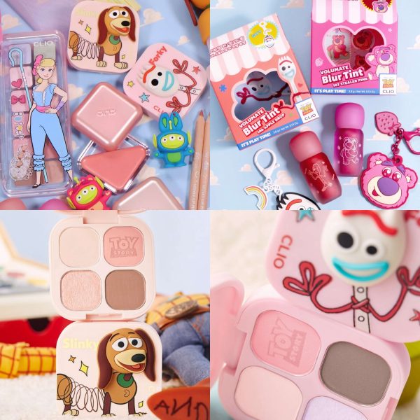 [OY] CLIO x PIXAR Toy Story Collaboration (Pro Eye Palette/ Volumate Blur Tint/ Lip Pencil/ Lipcheek Tap Blur) *LIMITED*