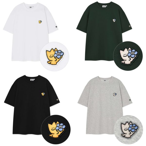 [Wacky Willy] 25SS Kiki Double Wappen Half Sleeve T-Shirt (4 Color) *Season Limited*