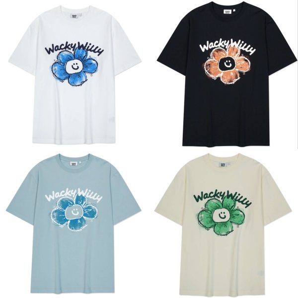 [Wacky Willy] 25SS Signature Half Sleeve T-Shirt (4 Color) *Season Limited*