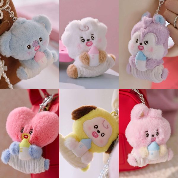 [BT21] Baby Newborn Season 2 Sitting Plushie Keyring (7 Types) *LIMITED*