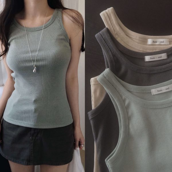 [Slowand] SLOWMADE Pigment Well Made Sleeveless (3 Color) *Made in Korea* *Season Limited*
