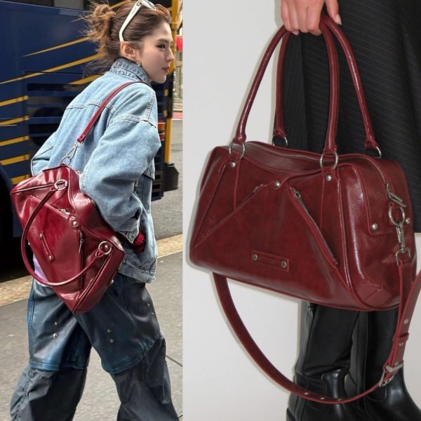 [Sunburnproject] Han So Hee Pick Faux Leather M.O.S Bag Two Way (5 Color) *Limited Time Sale*