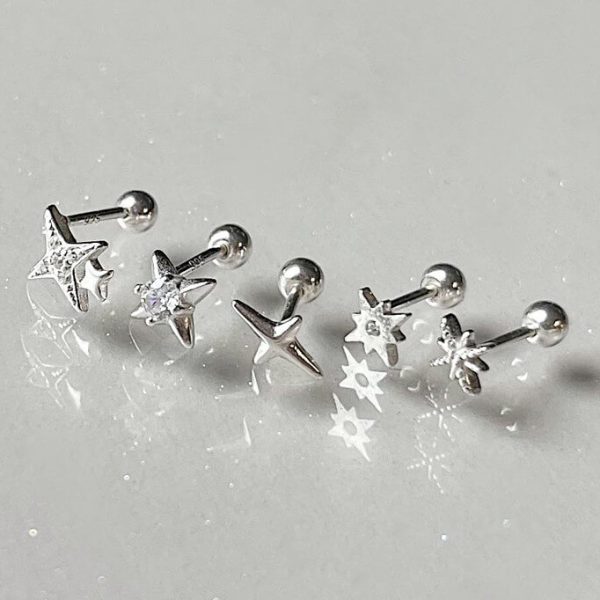 [Younglong Seoul] Sparkling Piercing (5 Types) (Silver 925)