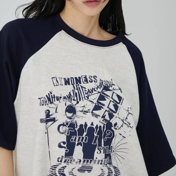 [Acover] Best Selling Dreaming Raglan Overfit T-Shirt (3 Color) *Limited Time Sale*