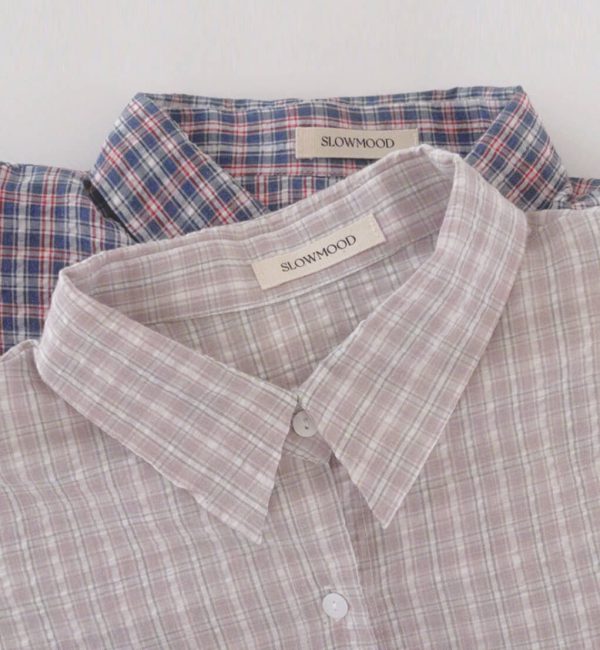 [Slowand] SLOWMADE Seer Multi Check Outer Shirt (2 Color) *Made in Korea* *Season Limited*