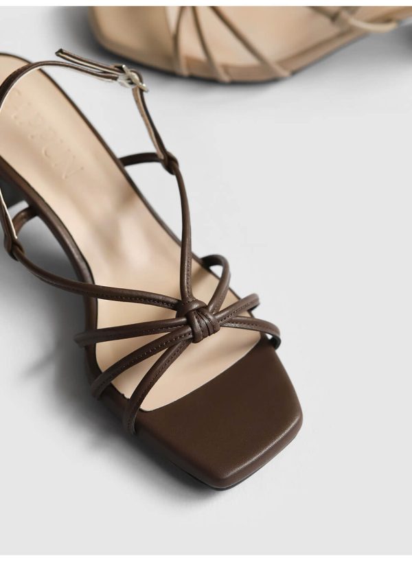 [Sappun] 25SS Limited Serendi Square Strap Sandal Heels 5cm (5 Color) *Made in Korea*