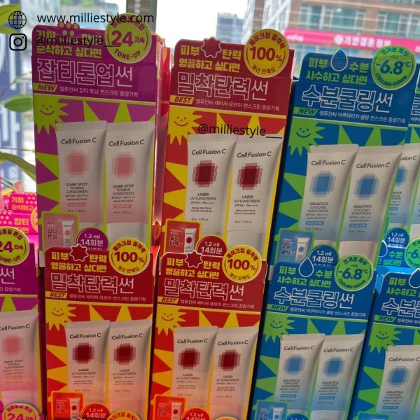 [OY] Cell Fusion C Sunscreen (UV laser/ Dark Spot Toning/ Aquatica Cooling) (3 Types) *Special Set 35ml + 35ml Free 2 Weeks Travel Kit*