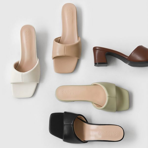 [Sappun] 25 Summer JD Square Sandal Mules 2cm/5cm (5 Color) *Season Limited*