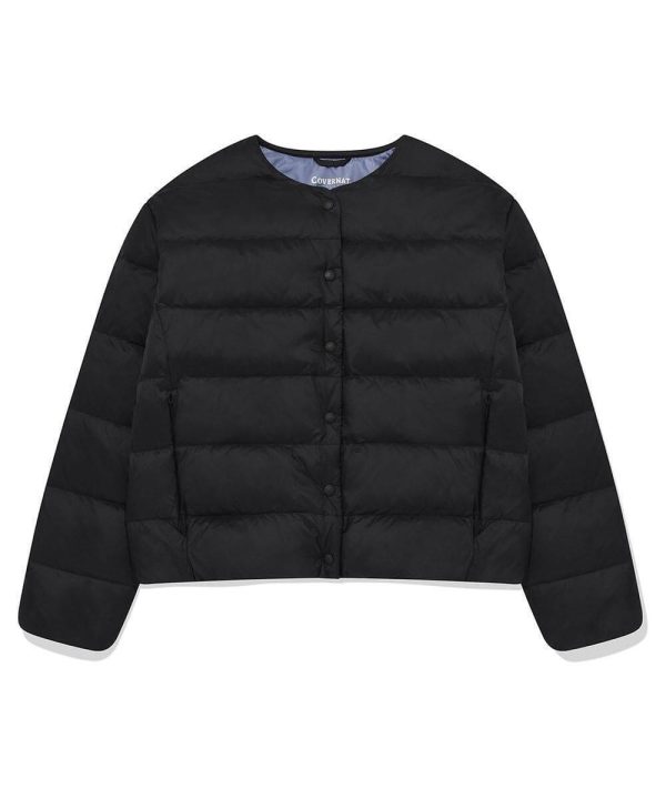 [Covernat] Womens Coverlite Collarless Down Jacket (2 Color) *SUMMER SALE END 2nd July*