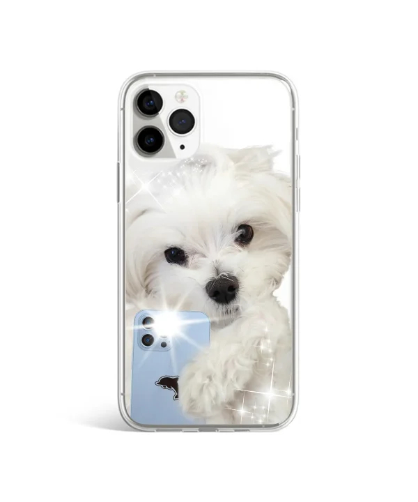 [Waikei] Maltese Mirror Selfie Jelly Phone Case *Limited Time Sale*