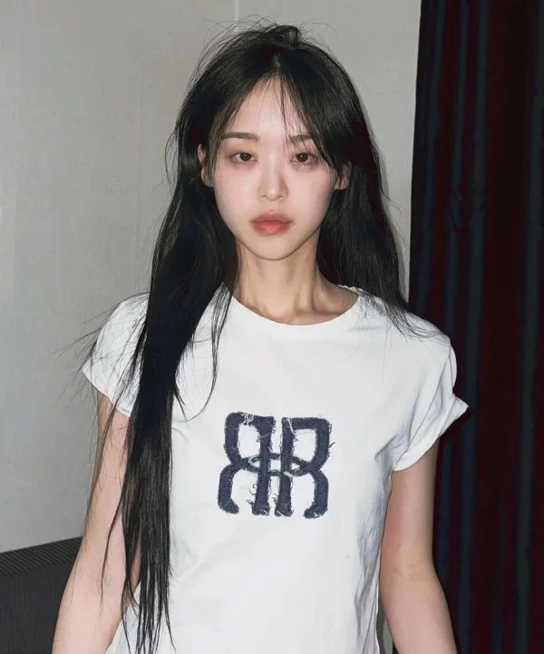 [Rockcake] Square Logo Denim Top (4 Color) *BLACK FRIDAY SALE*