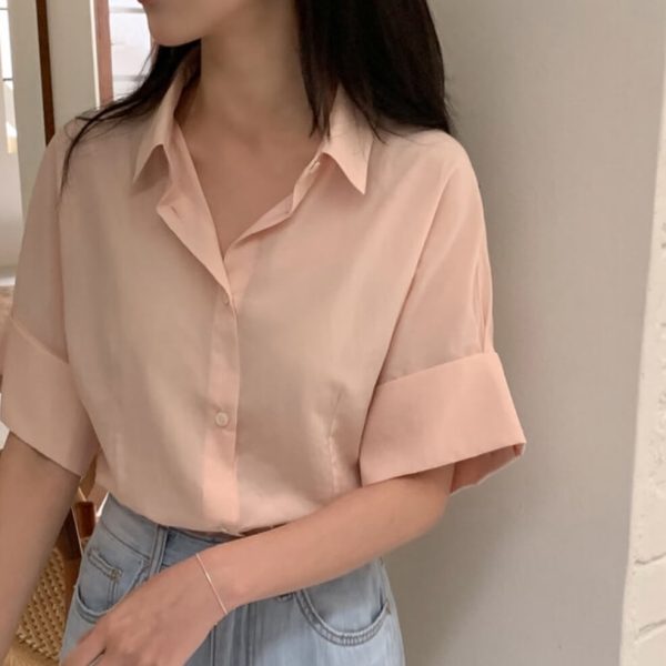 [Pureda][MADE] Gio Wide Roll Up Shirt (3 Color) *Season Limited*