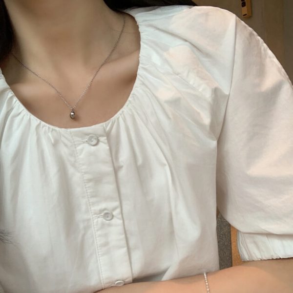 [Pureda] [MADE] Sia Softy Cotton Blouse (2 Color) *Season Limited*