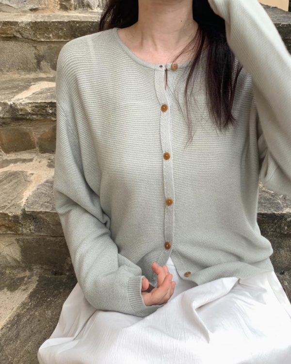 [Slowand] ONLYSLOW Caramel Button Cardigan (4 Color) *Summer Season Limited*