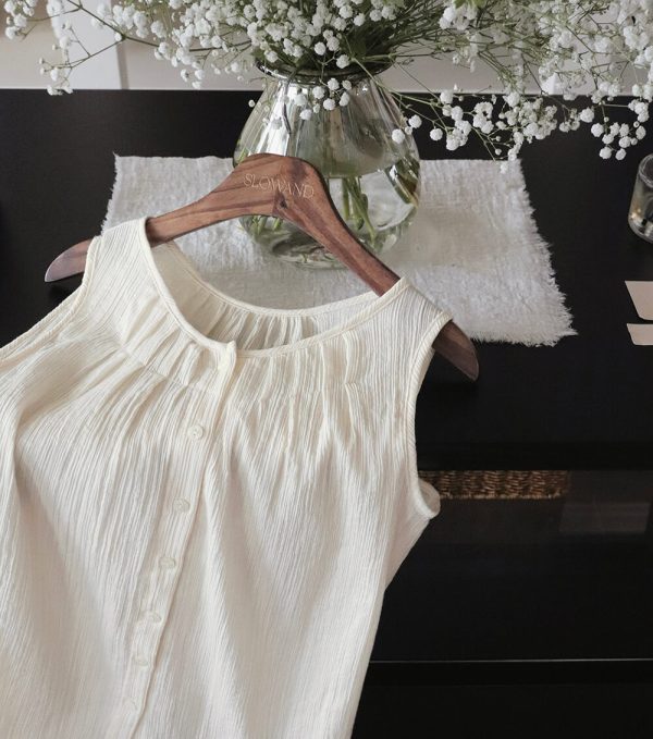 [Slowand] SLOWMADE Sleeveless Blouse (2 Color) *Made in Korea* *Summer Limited*
