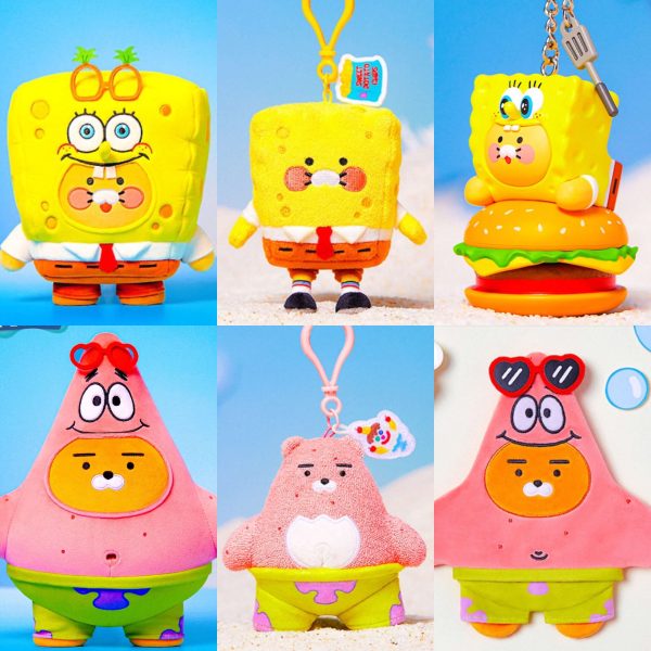 [Kakao Friends x SpongeBob] Plushie/ Plushie Keyring/ Keychain/ Pouch/ Mouse Pad (8 Types) *LIMITED EDITION*