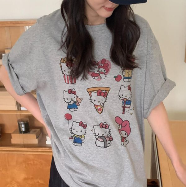 [Ordinairement] Food Kitty Overfit Half Sleeve T-Shirt (3 Color) *Summer Limited*