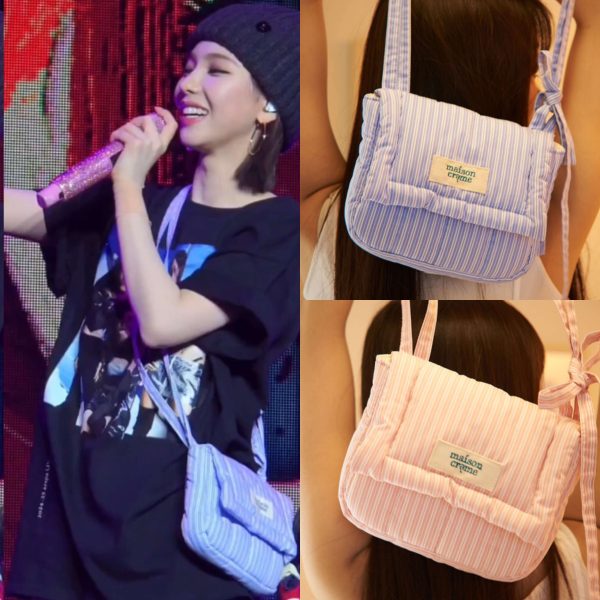 [Maison Creme] Aespa Karina, Idle Miyeon, Ive Rei, NMIXX Jiwoo Pick Pillow Bag (2 Color) *LIMITED*