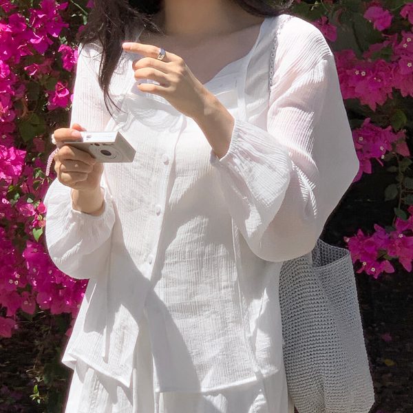 [98 Doci] NEAH Summer Strap Blouse (2 Color) *Summer Limited*